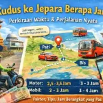 kudus ke jepara berapa lama