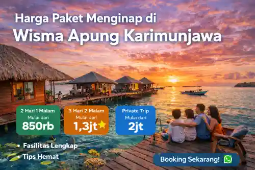 harga paket menginap di wisma apung karimunjawa