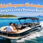 paket honeymoon karimunjawa dengan luxury pontoon boat