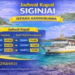 Jadwal Kapal Siginjai Jepara Karimunjawa