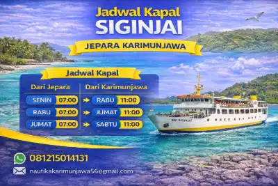 Jadwal Kapal Siginjai Jepara Karimunjawa
