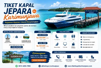 tiket kapal jepara karimunjawa