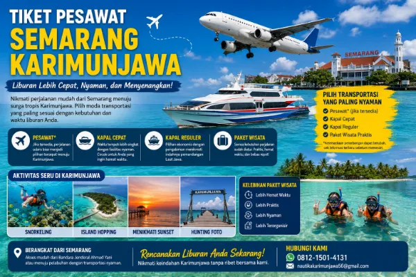 Tiket Pesawat Semarang Karimunjawa